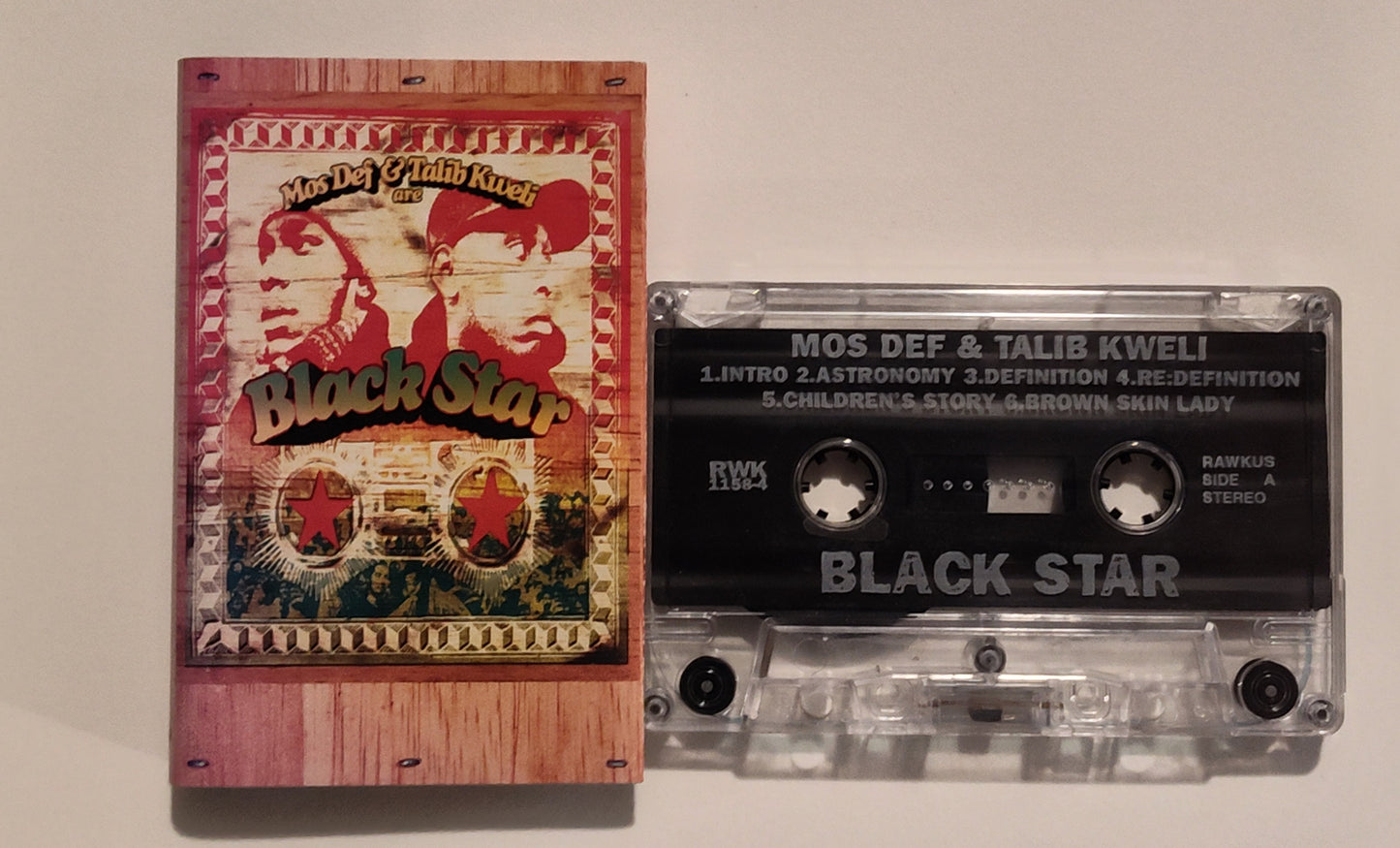 Black Star - "Mos Def And Talib Kweli Are Black Star" - CASSETTE TAPE G+/VG+ (J card is lightstruck; plays perfect)