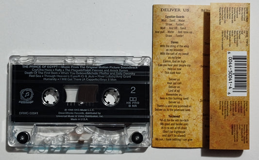 Various Artists - "Prince Of Egypt Soundtrack" - CASSETTE TAPE (DOLBY HX PRO) VG+/VG+