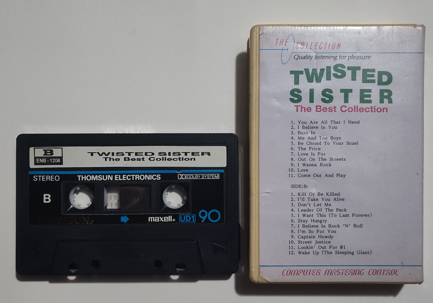 Twisted Sister - "The Best Collection" - CASSETTE TAPE (Thomsun) VG+/NM