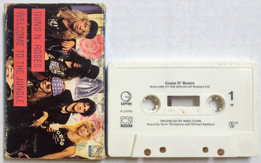 Guns N’ Roses - “Welcome To The Jungle” - CASSETTE TAPE (Single) G+/VG+
