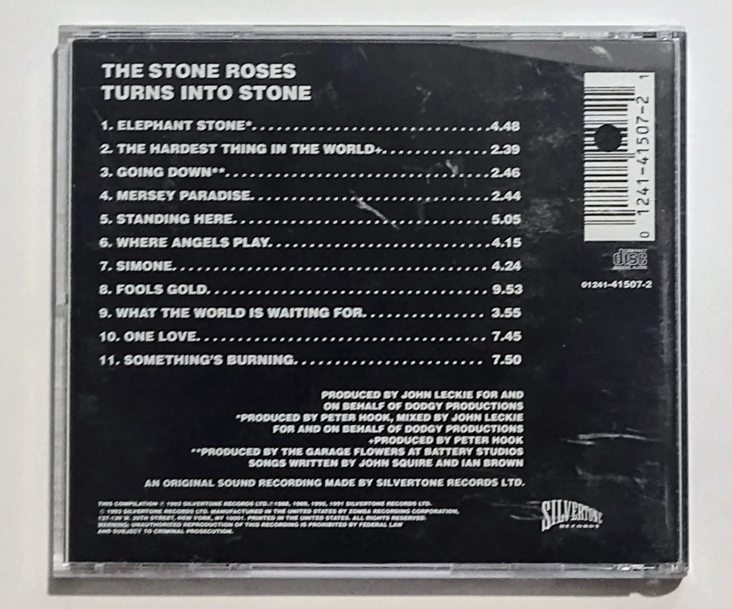 Stone Roses, The - "Turns Into Stone (Compilation)" - COMPACT DISC VG+/VG+