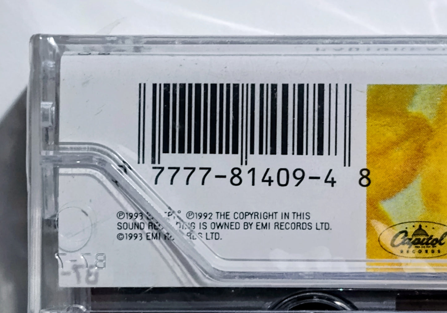 Radiohead - "Pablo Honey" - CASSETTE TAPE (DOLBY HX PRO) NM/M (Sealed w/ hype sticker; Drill hole in upper spine; scratchy cellophane)