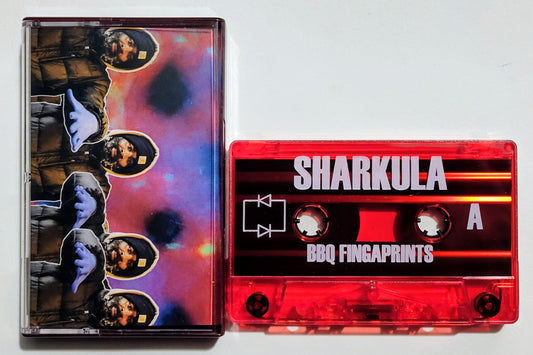 Sharkula - "BBQ Fingaprints" - INDIE CASSETTE TAPE NM/NM