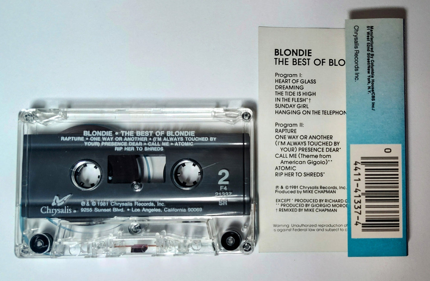 Blondie - "The Best Of Blondie" - CASSETTE TAPE (SR) VG+/VG+