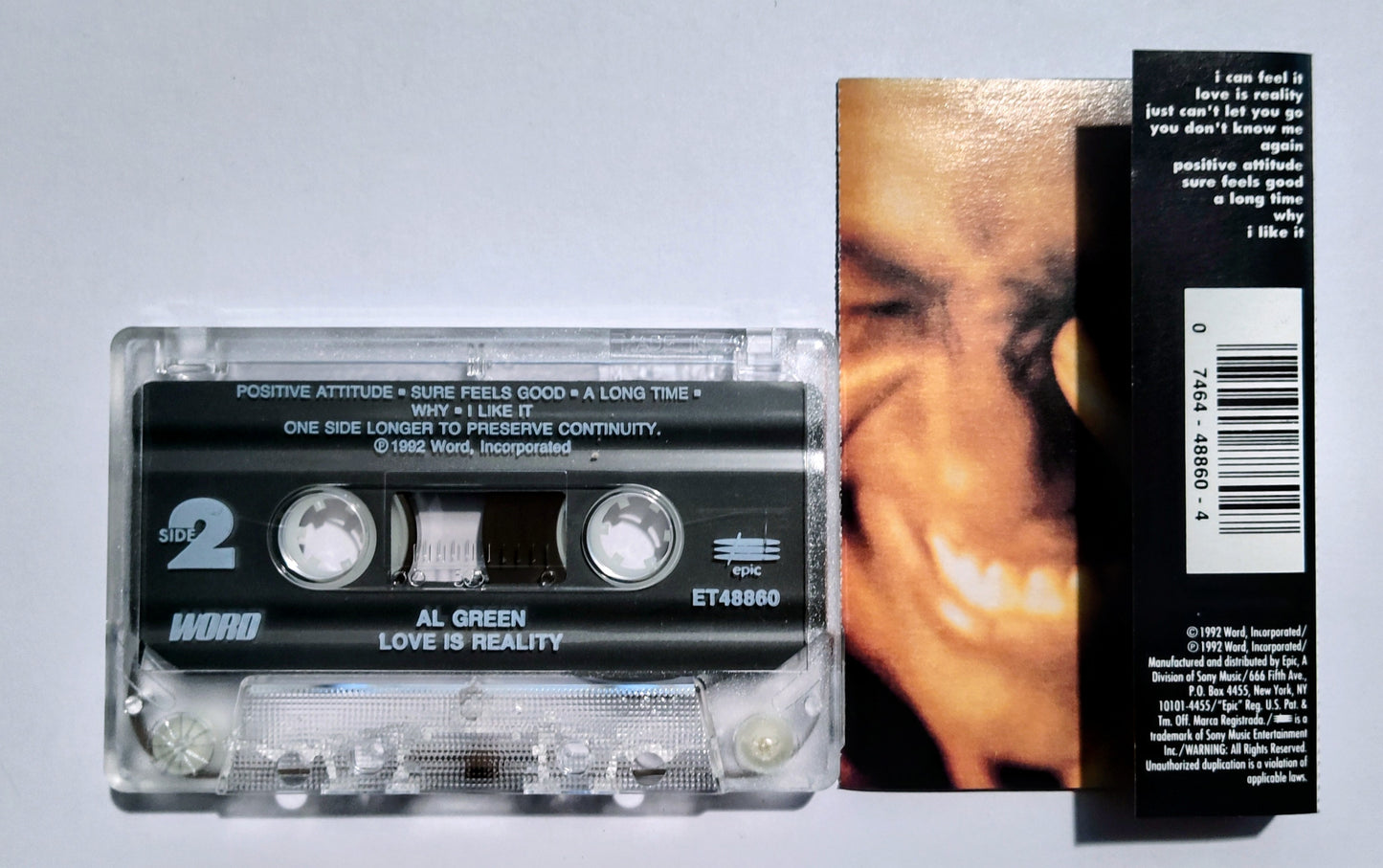 Al Green - "Love Is Reality" - CASSETTE TAPE VG+/VG+
