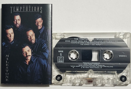 The Temptations - "Milestone" - CASSETTE TAPE VG+/VG+
