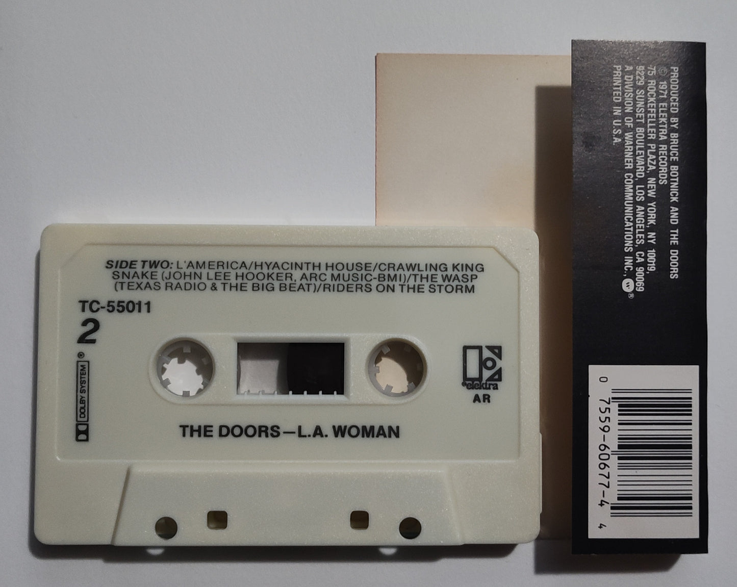 Doors, The - "L.A. Woman" - CASSETTE TAPE (AR; DOLBY) VG+/VG+