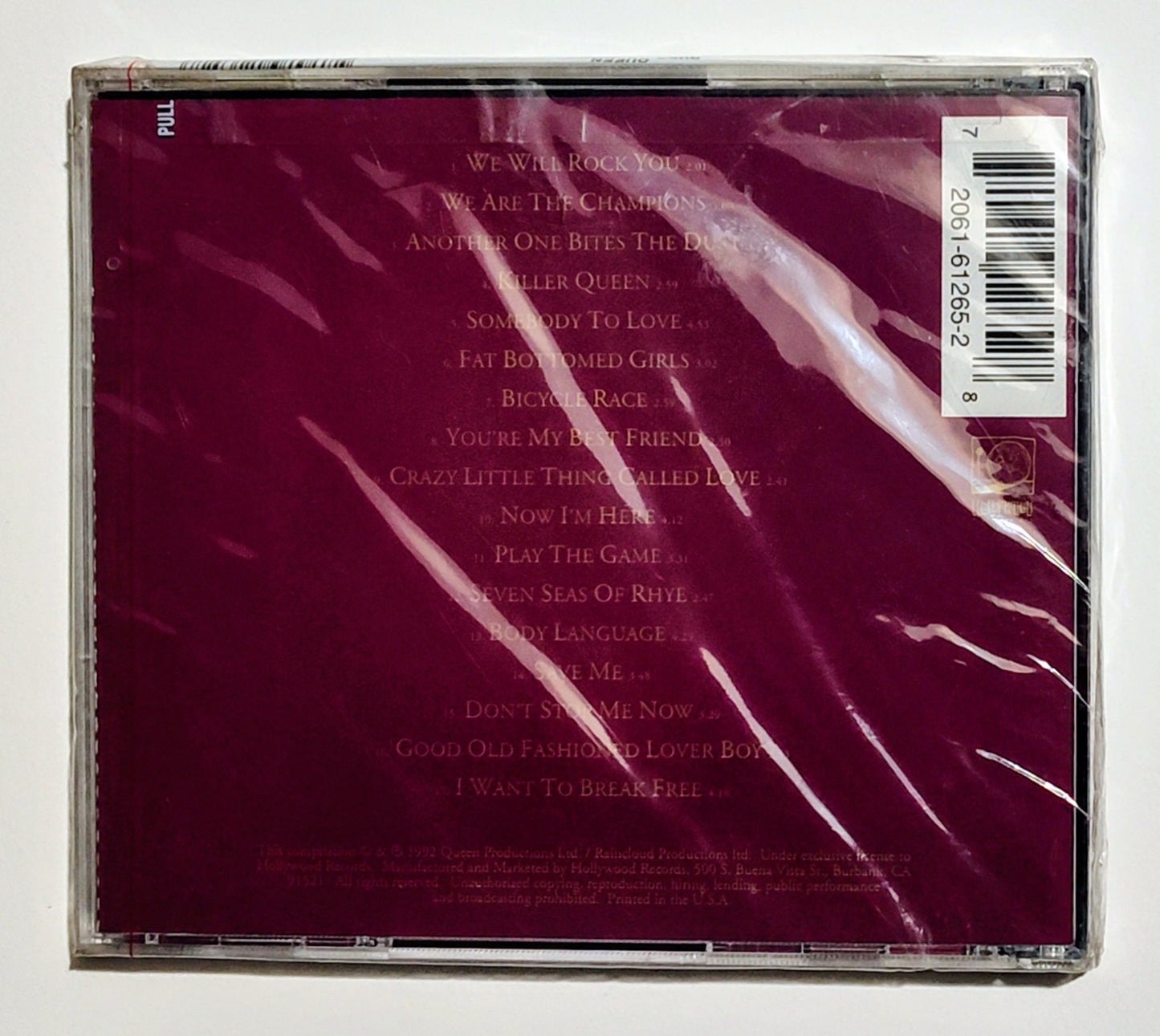 Queen - "Greatest Hits" - COMPACT DISC M/M (Sealed with hype sticker)