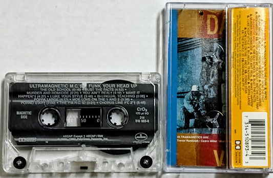 Ultra Magnetic M.C.’s (Kool Keith) - “Funk Your Head Up” - INDIE CASSETTE TAPE VG/VG+