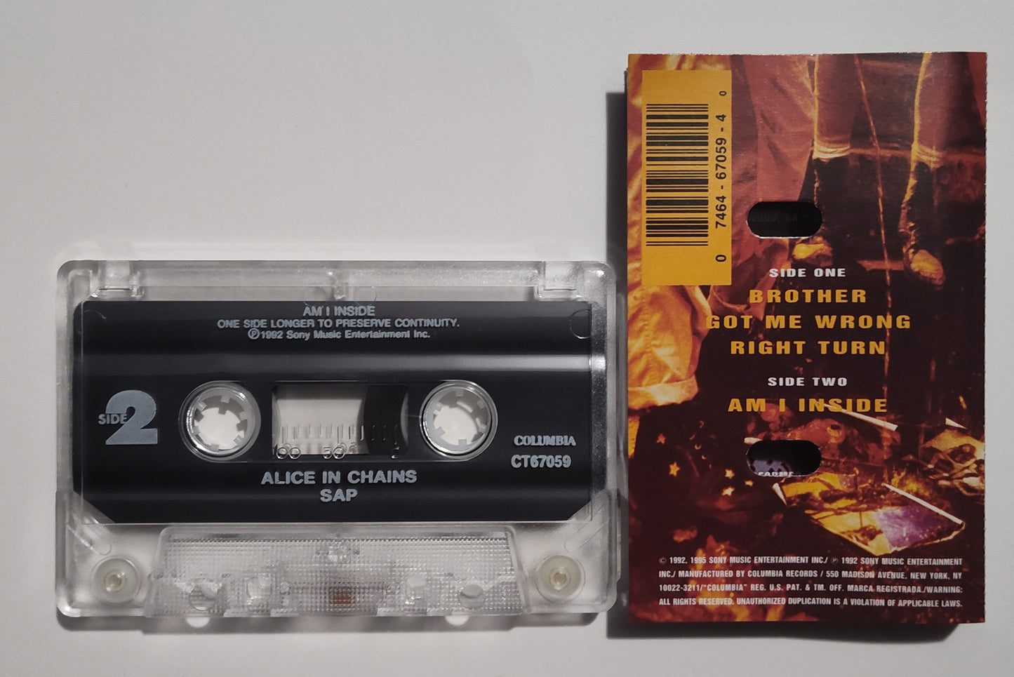 Alice In Chains - "Sap" - CASSETTE TAPE VG+/NM