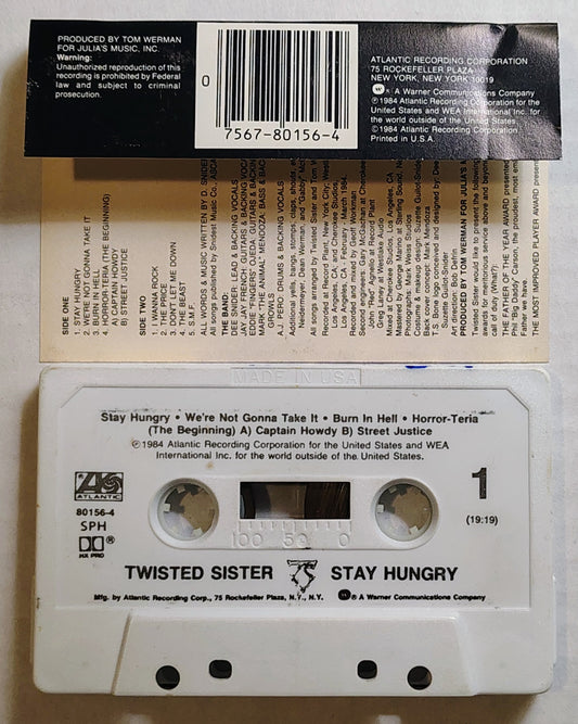 Twisted Sister - “Stay Hungry” - CASSETTE TAPE VG+/VG