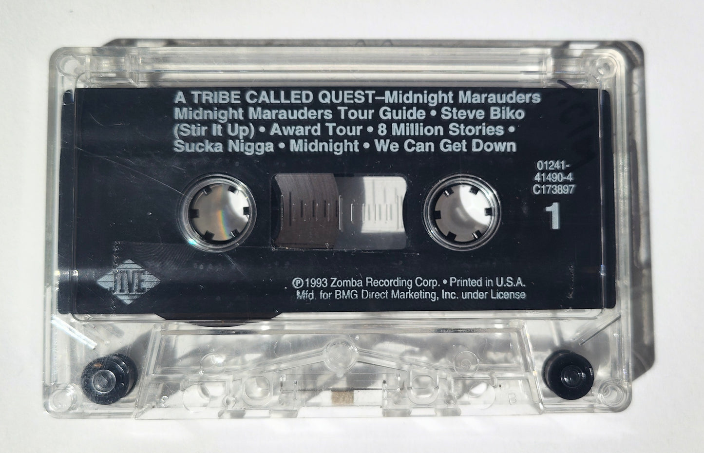 A Tribe Called Quest - "Midnight Marauders" - CASSETTE TAPE (BMG Club Version; DOLBY System; DIGalog; Red Border Cover) VG/VG (Cosmetic, see notes/photos/ plays PERFECT)