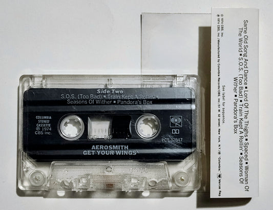 Aerosmith - "Get Your Wings" - CASSETTE TAPE (DOLBY) VG/VG