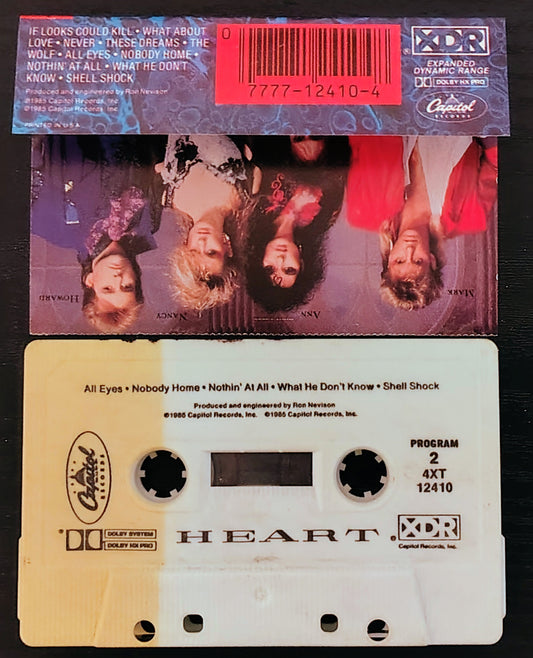 Heart - "Heart" - CASSETTE TAPE VG+/G+
