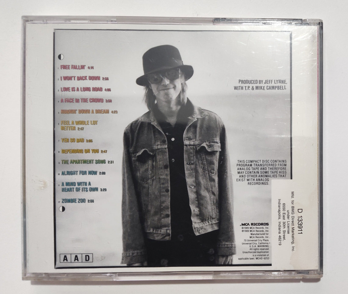 Tom Petty - "Full Moon Fever" - COMPACT DISC VG+/VG+