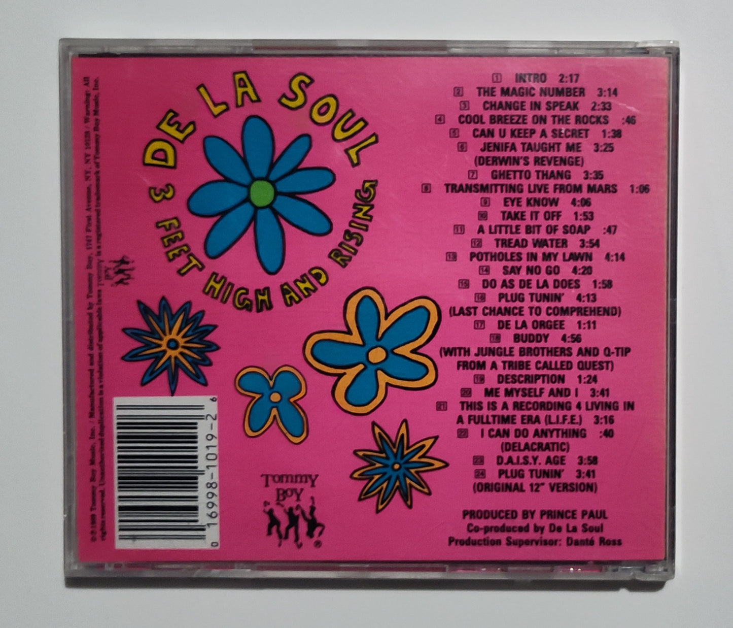 De La Soul - "3 Feet High And Rising" - COMPACT DISC VG+/G+