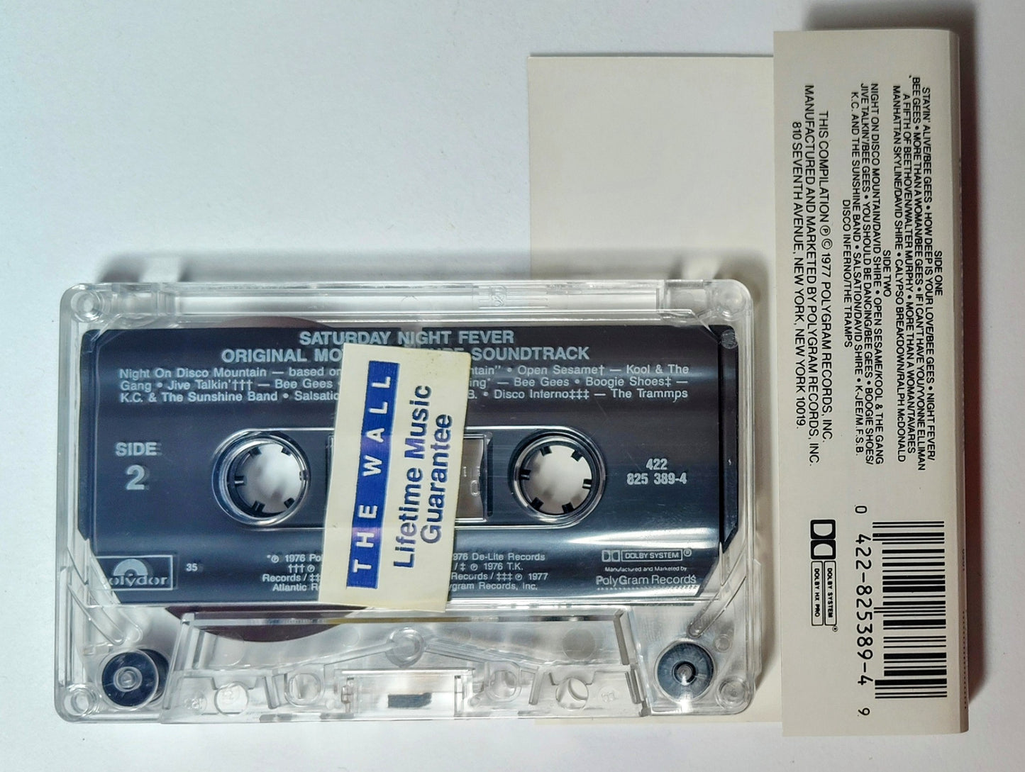Various Artists - "Saturday Night Fever Original Soundtrack" - CASSETTE TAPE (DOLBY HX PRO) VG+/VG+