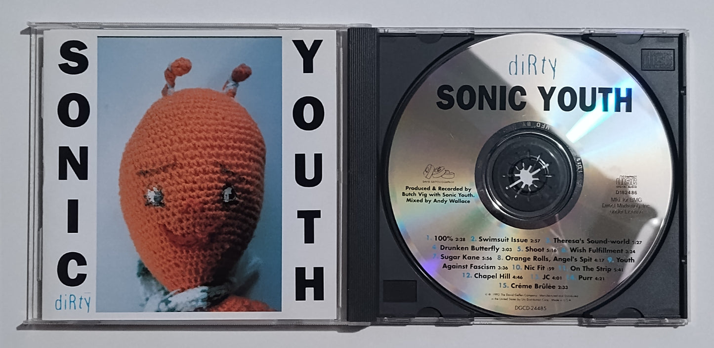 Sonic Youth - "Dirty" - INDIE COMPACT DISC VG+/G+