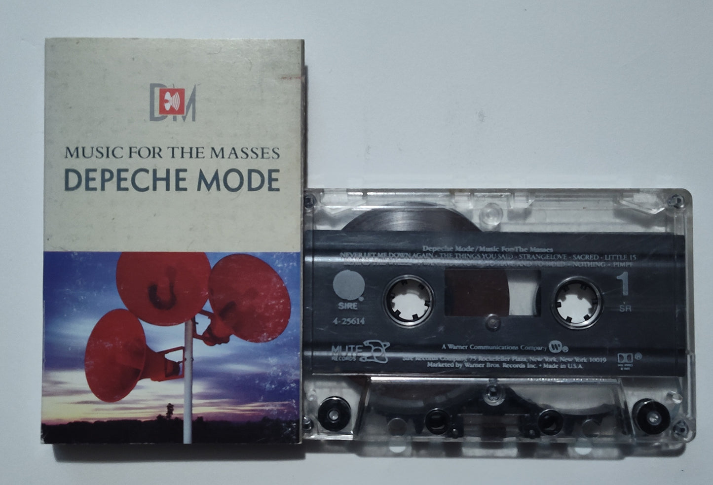 Depeche Mode - "Music For The Masses" - CASSETTE TAPE (SR; DOLBY HX PRO B NR) VG/VG