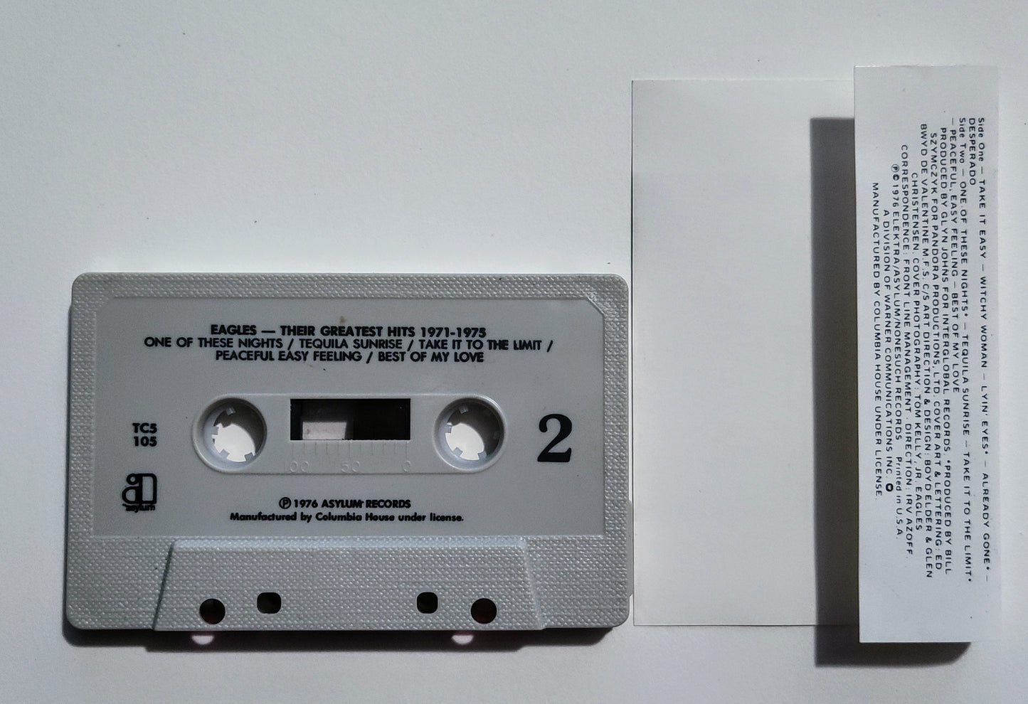 Eagles - "Their Greatest Hits 1971-1975" - CASSETTE TAPE (Columbia House) VG+/VG+