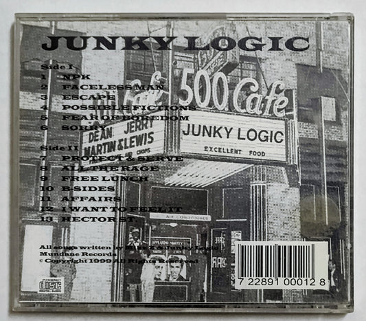Junky Logic - “Deliberate” - INDIE COMPACT DISC VG/VG