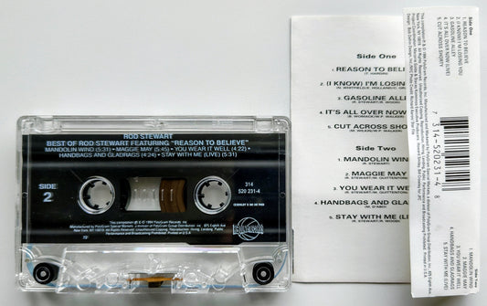 Rod Stewart - “Best Of” - CASSETTE TAPE VG/VG+