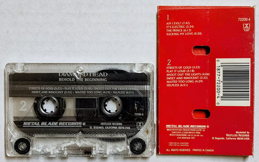 Diamond Head - “Behold The Beginning” - CASSETTE TAPE VG/VG