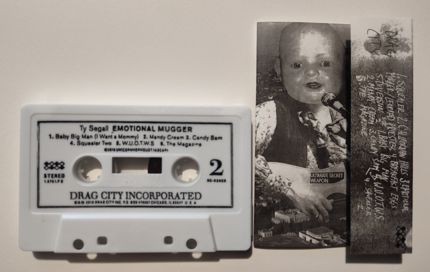 Ty Segall - "Emotional Mugger" - INDIE CASSETTE TAPE NM/NM