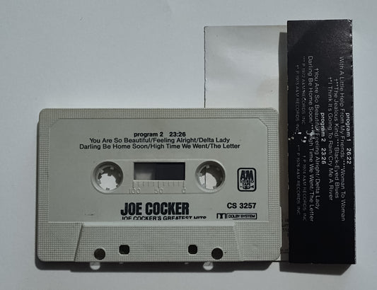 Joe Cocker - "Joe Cocker's Greatest Hits" - CASSETTE TAPE G+/VG+