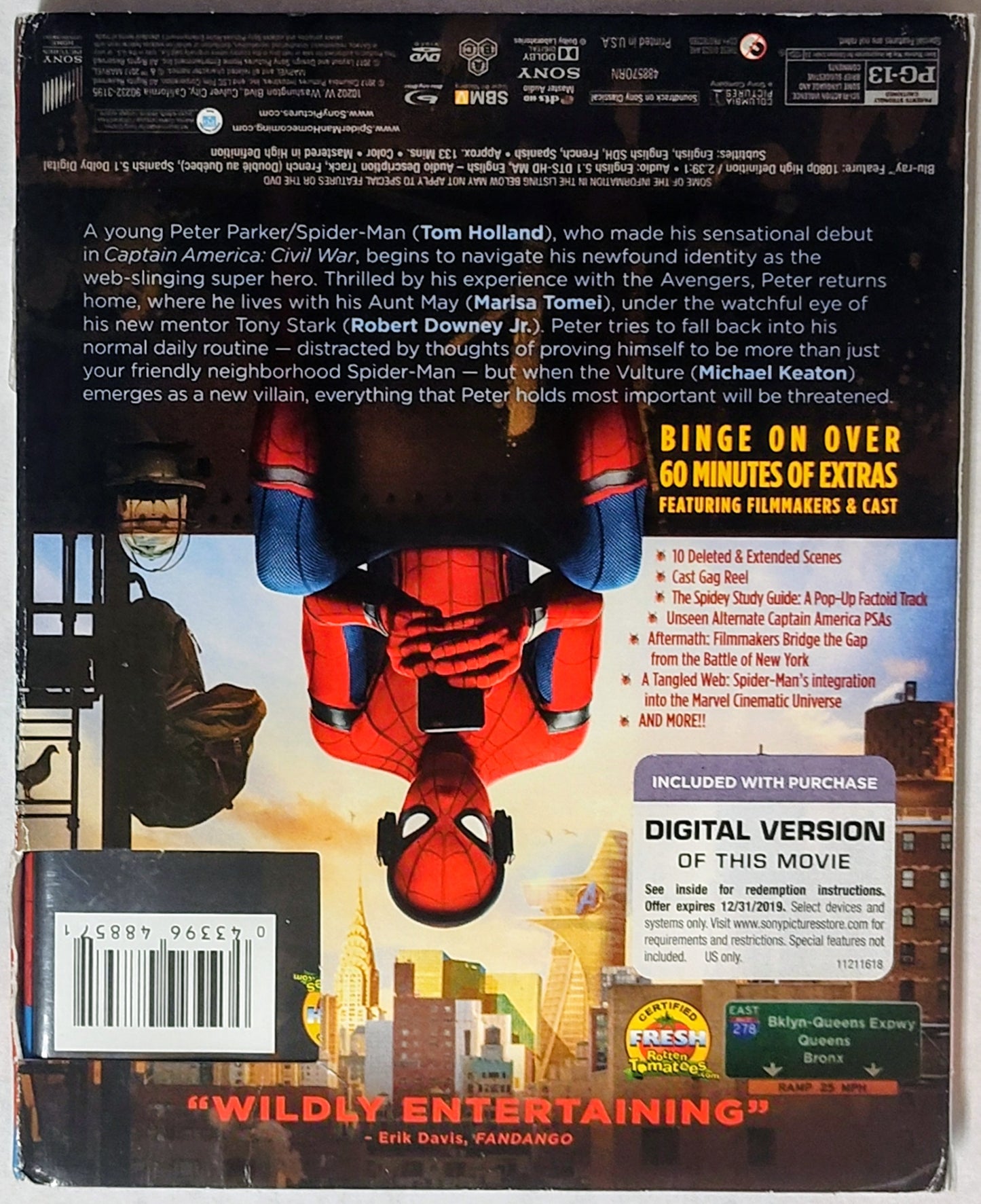 Spider-Man: Homecoming BLU-RAY