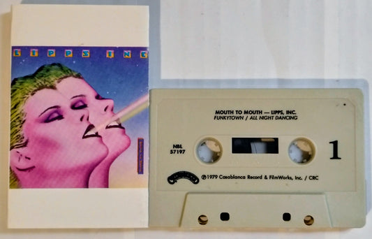 Lipps, Inc. - “Mouth To Mouth” - CASSETTE TAPE (Columbia House) VG+/VG+