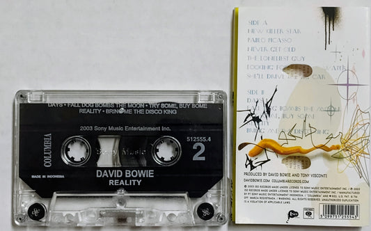 David Bowie - “Reality” - CASSETTE TAPE (Indonesia; Official) VG+/VG+