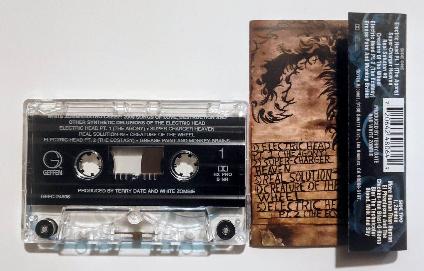 White Zombie - "Astro-Creep:3000" - CASSETTE TAPE (DOLBY HX PRO B NR) VG+/VG+
