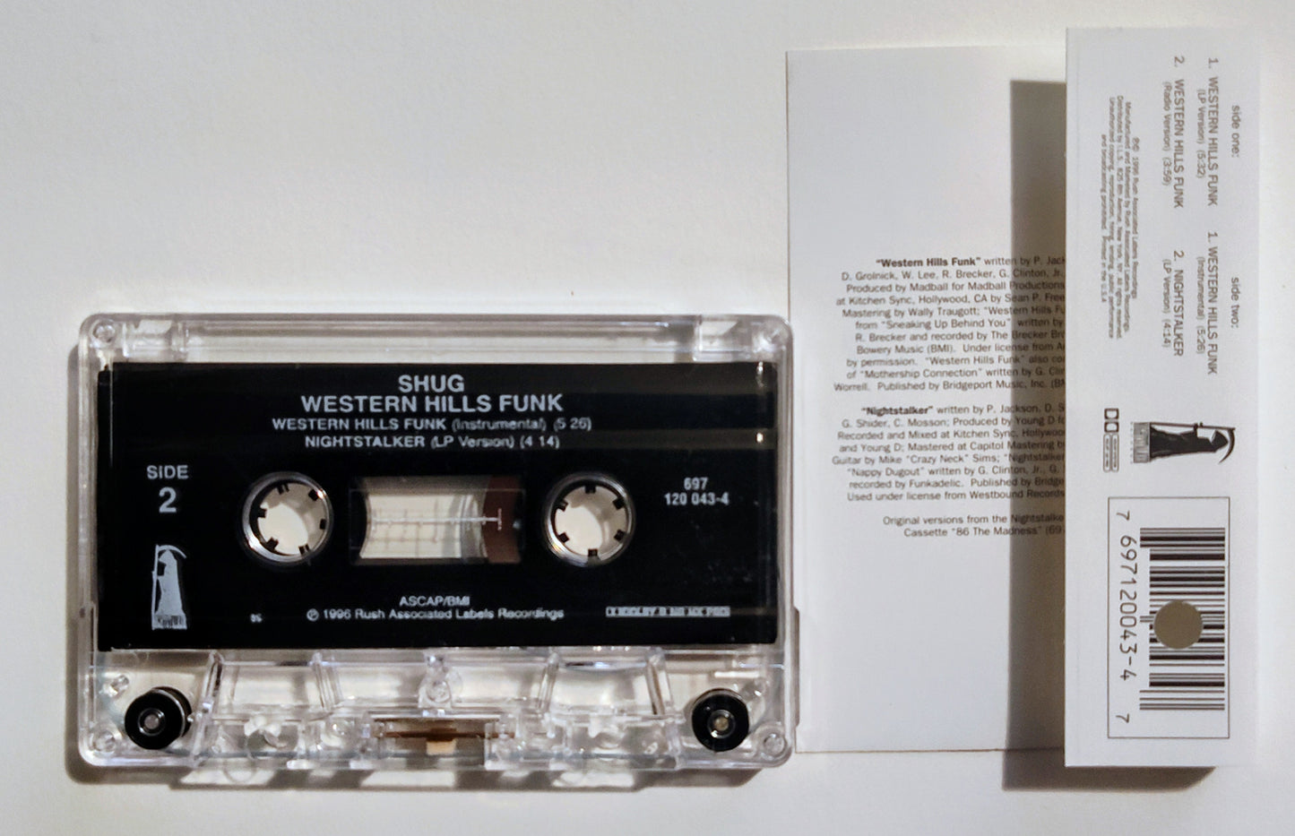 Shug - "Western Hills Funk" - CASSETTE TAPE VG+/VG+