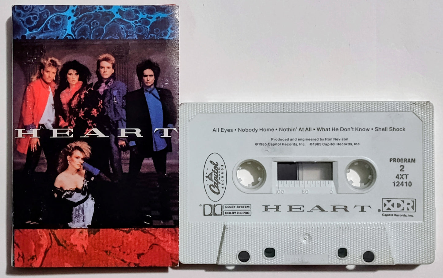Heart - "Heart" - CASSETTE TAPE (DOLBY HX PRO) VG/VG