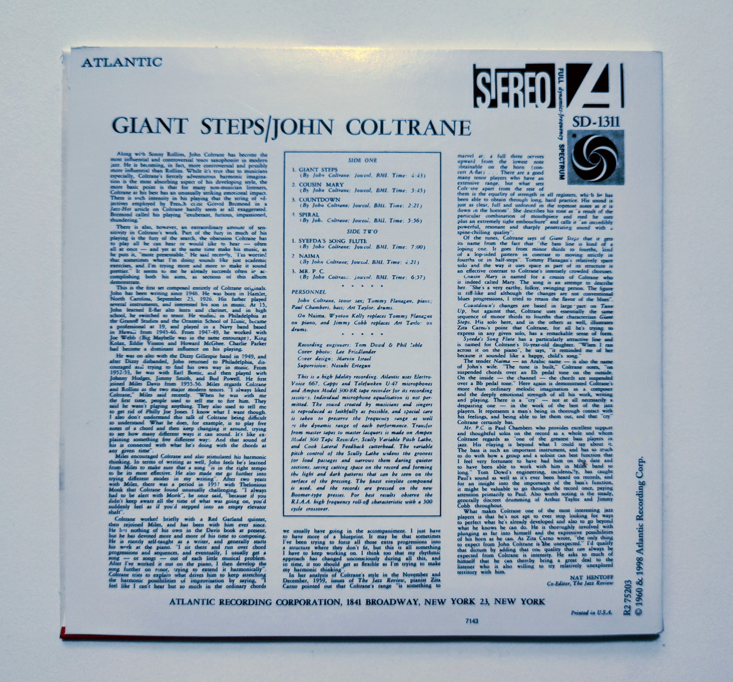 John Coltrane - "Giant Steps" - COMPACT DISC VG+/NM