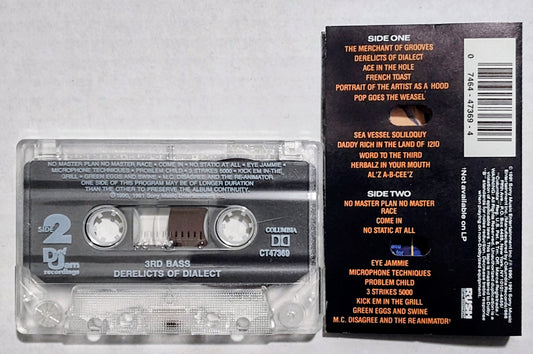 3rd Bass - “Derelicts Of Dialect” - CASSETTE TAPE VG+/NM