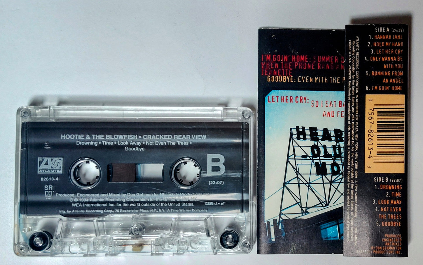 Hootie & The Blowfish - "Cracked Rear View" - CASSETTE TAPE(SR; DOLBY HX PRO B NR)VG/VG