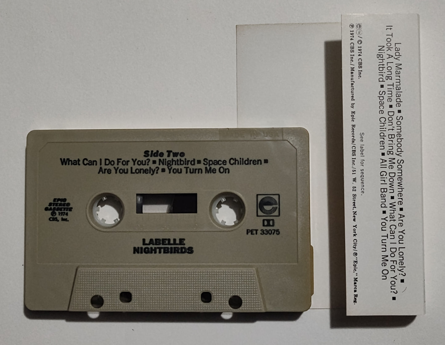 LaBelle - "Nightbirds" - CASSETTE TAPE VG+/VG+