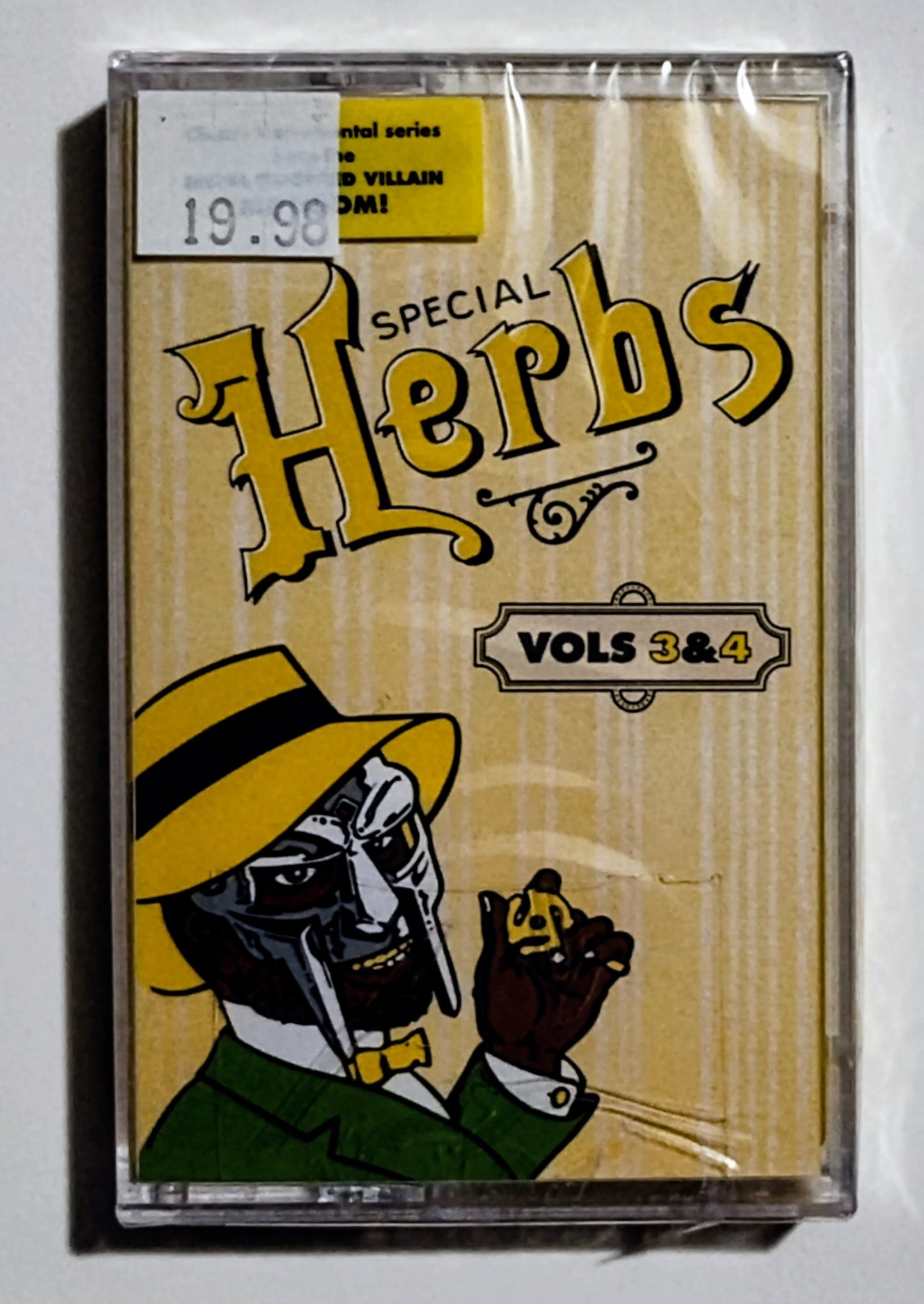 MF Doom as Metal Fingers - "Special Herbs (Instrumentals; 5-Tape Complete Set)" - CASSETTE TAPE NM/M (All Sealed; 2 tapes have cracks on back of case)