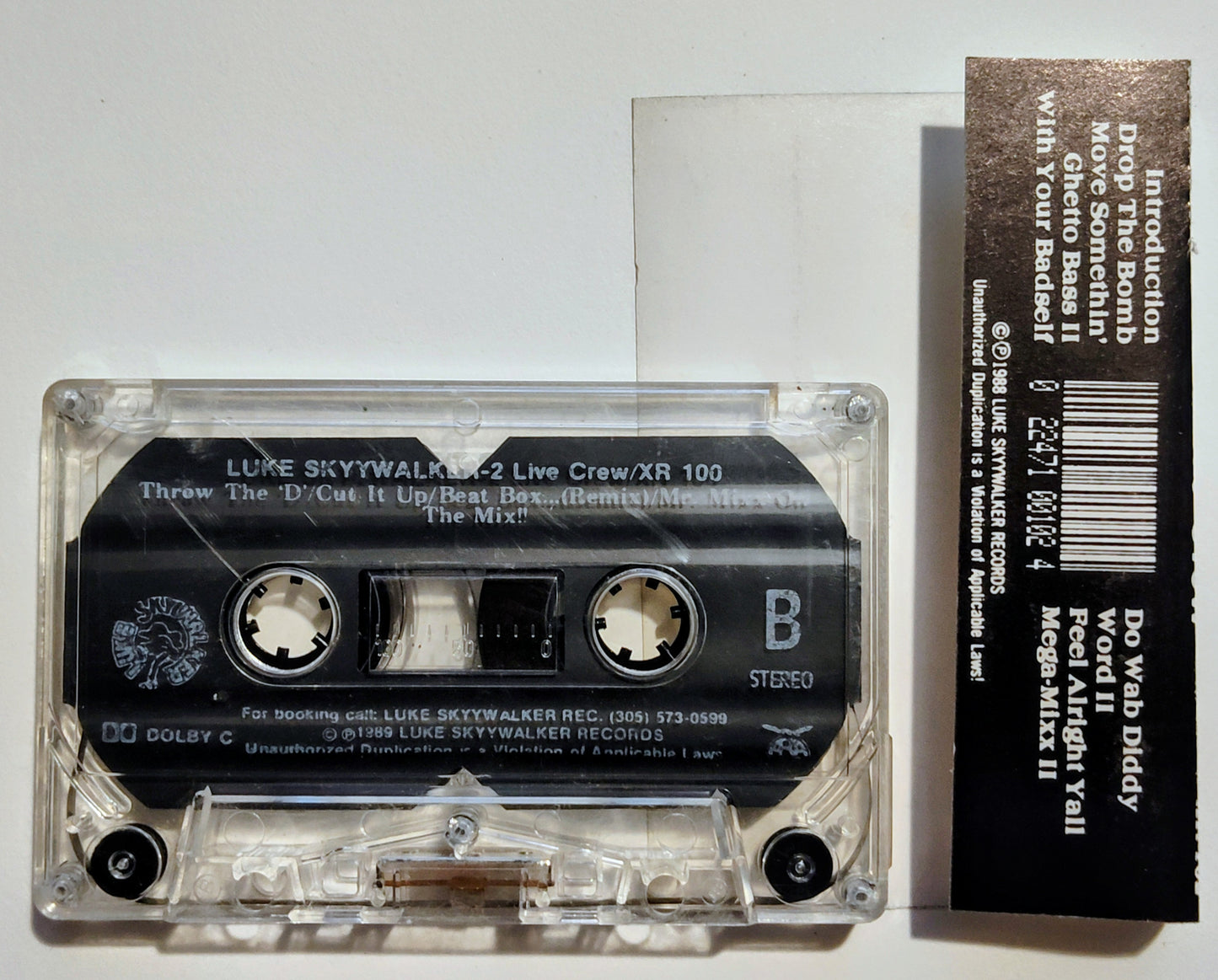 2 Live Crew - "Move Somethin'" - CASSETTE TAPE (DOLBY) VG+/G+