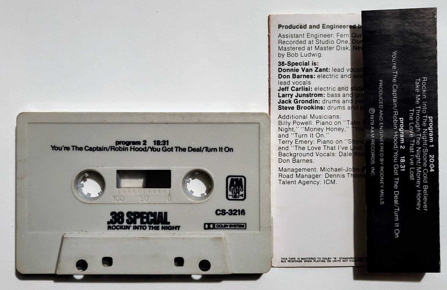 38-Special - "Rockin' Into The Night" - CASSETTE TAPE VG/VG