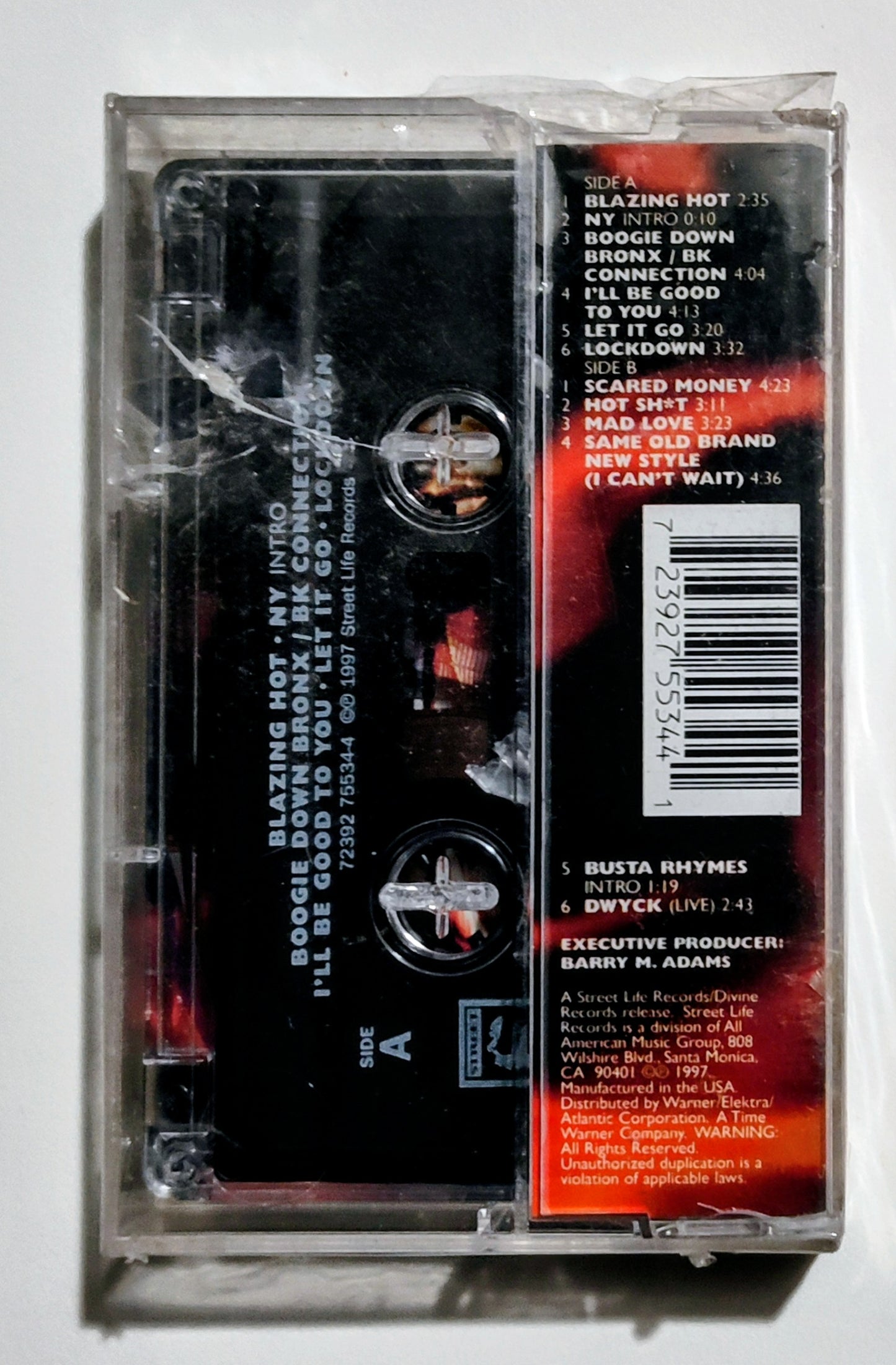 Nice & Smooth - "IV: Blazing Hot" - CASSETTE TAPE VG+/M (Sealed; broken case and seal)