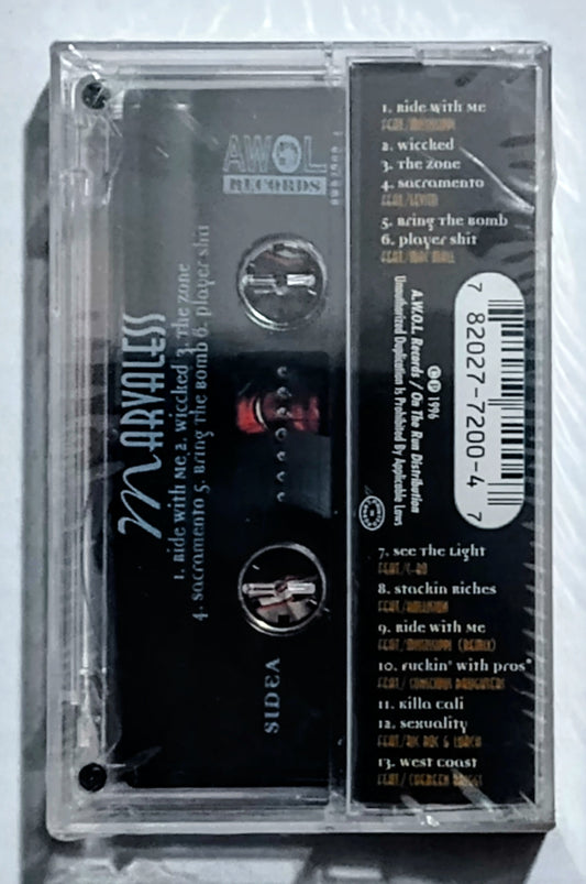Marvaless - “Wiccked” - CASSETTE TAPE NM/M (Sealed; 2 holes in cellophane)