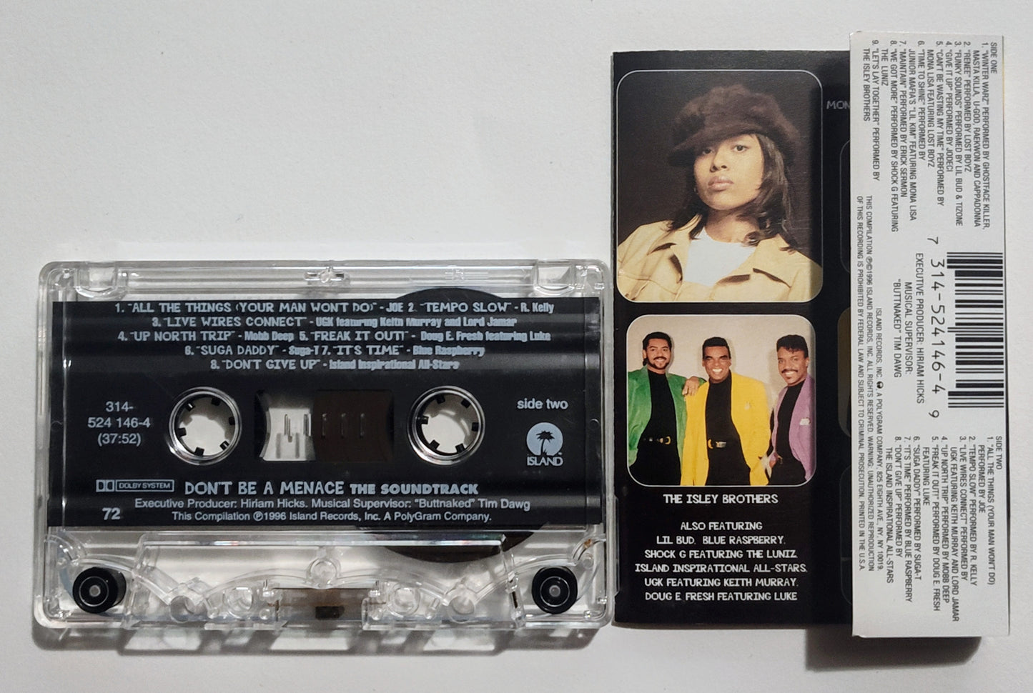 Various Artists - "Don't Be A Menace Soundtrack" - CASSETTE TAPE VG+/VG+