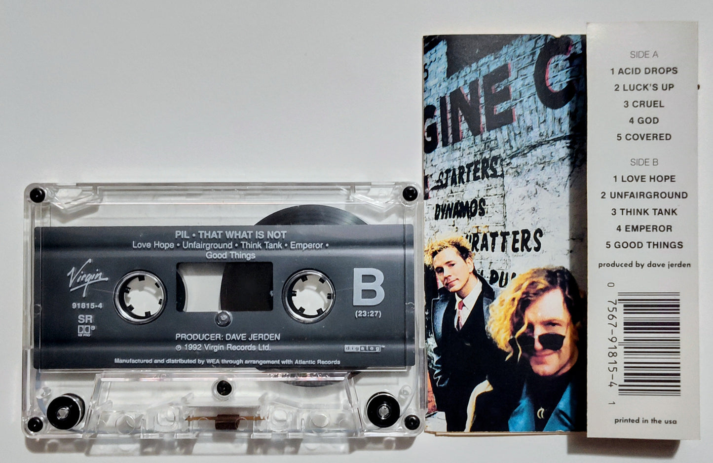 Public Image Ltd (PIL) - "That What Is Not" - CASSETTE TAPE (SR; DIGalog; DOLBY HX PRO) VG+/VG+
