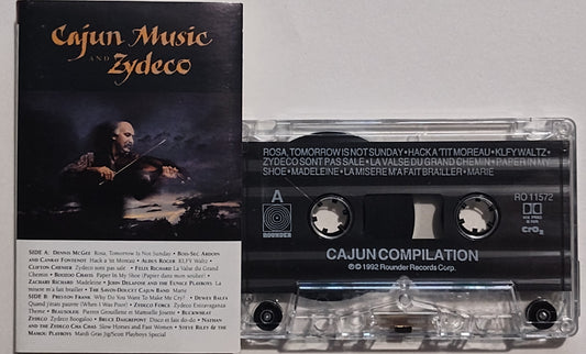 Various Artists - "Cajun Music and Zydeco" - CASSETTE TAPE VG+/VG+