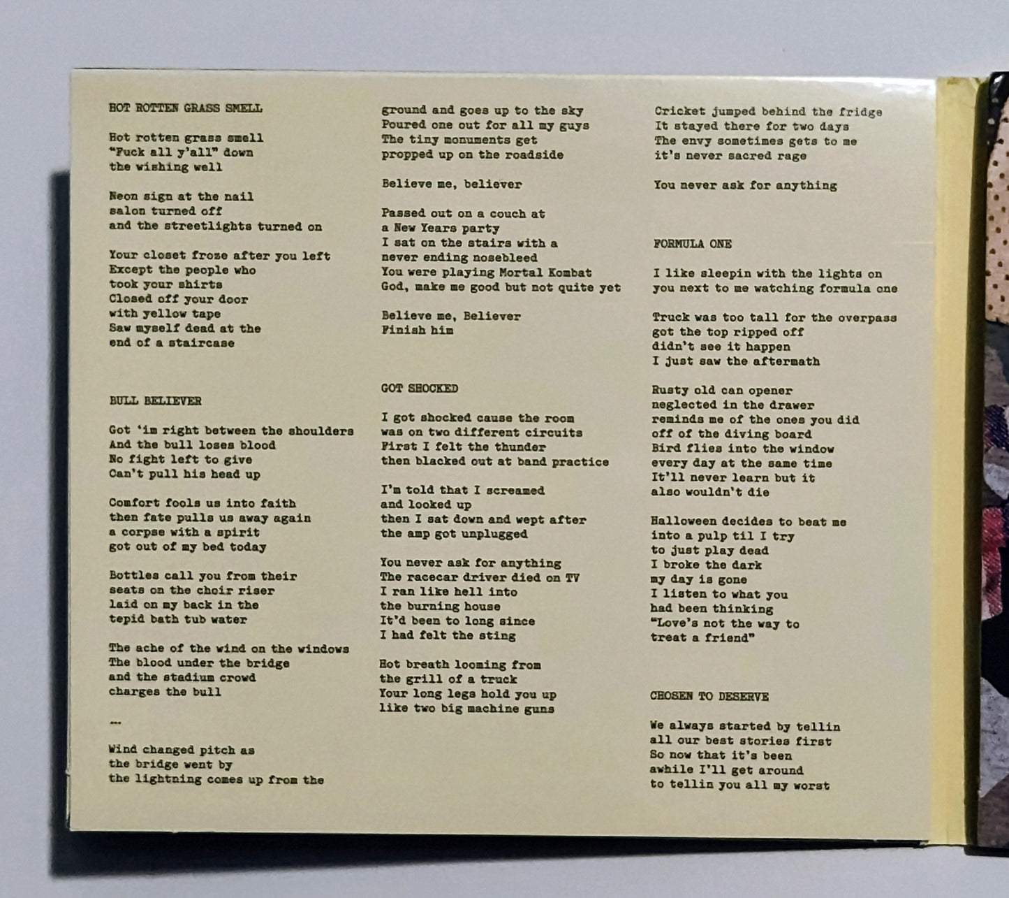 Wednesday - "Rat Saw God" - INDIE COMPACT DISC VG/NM