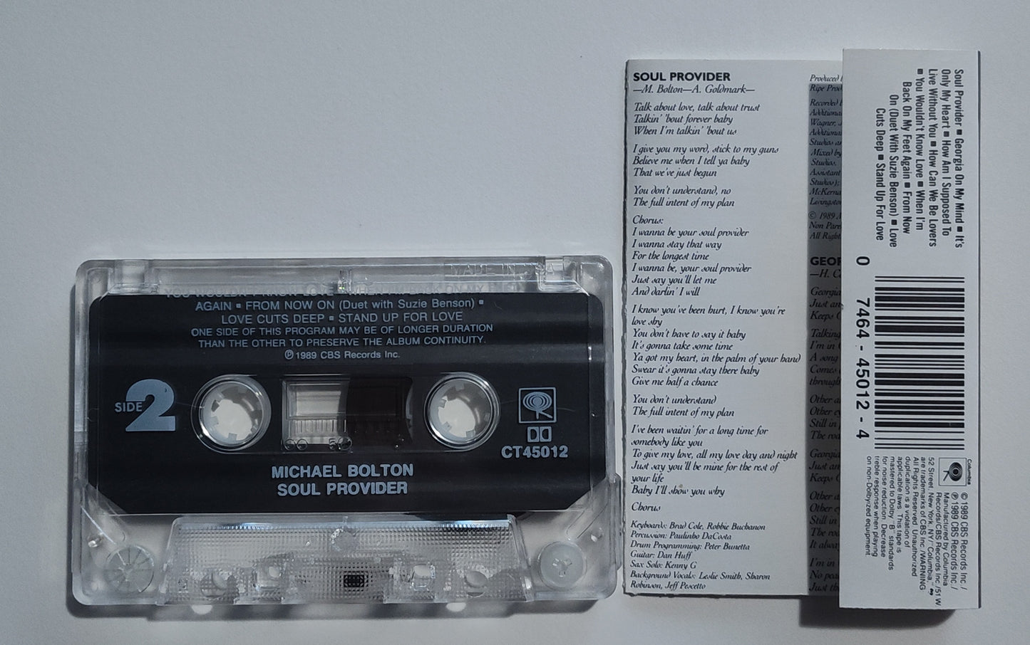 Michael Bolton - "Soul Provider" - CASSETTE TAPE (DOLBY) VG+/VG+