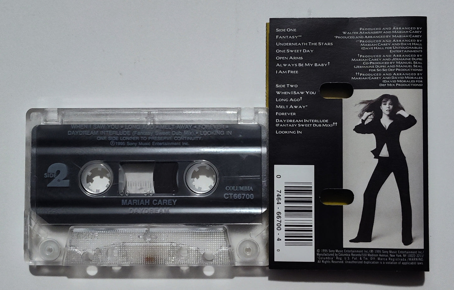 Mariah Carey - "Daydream" - CASSETTE TAPE VG+/VG+